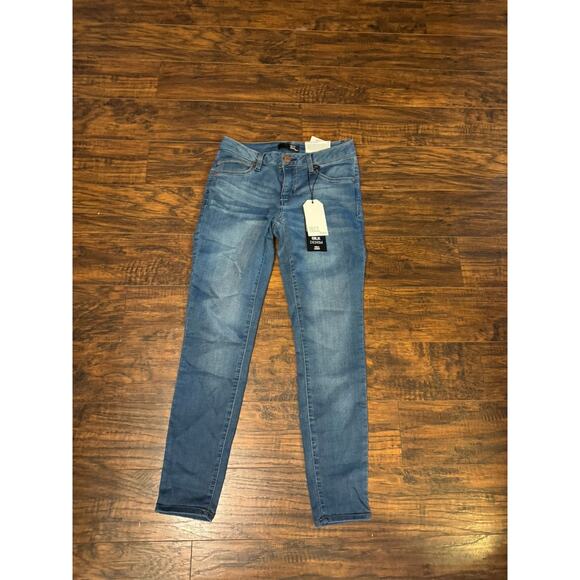 1822 Silk Denim Jeans Ankle Skinny Sz 6 - Picture 1 of 8